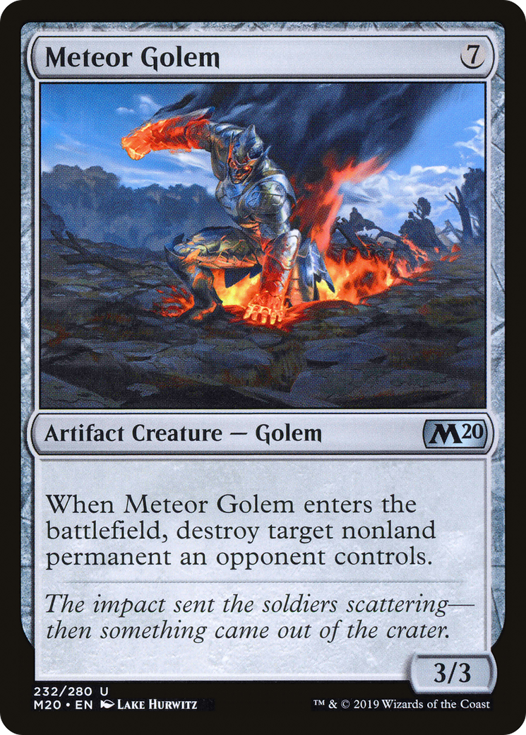 Meteor Golem (232) Foil - Core Set 2020