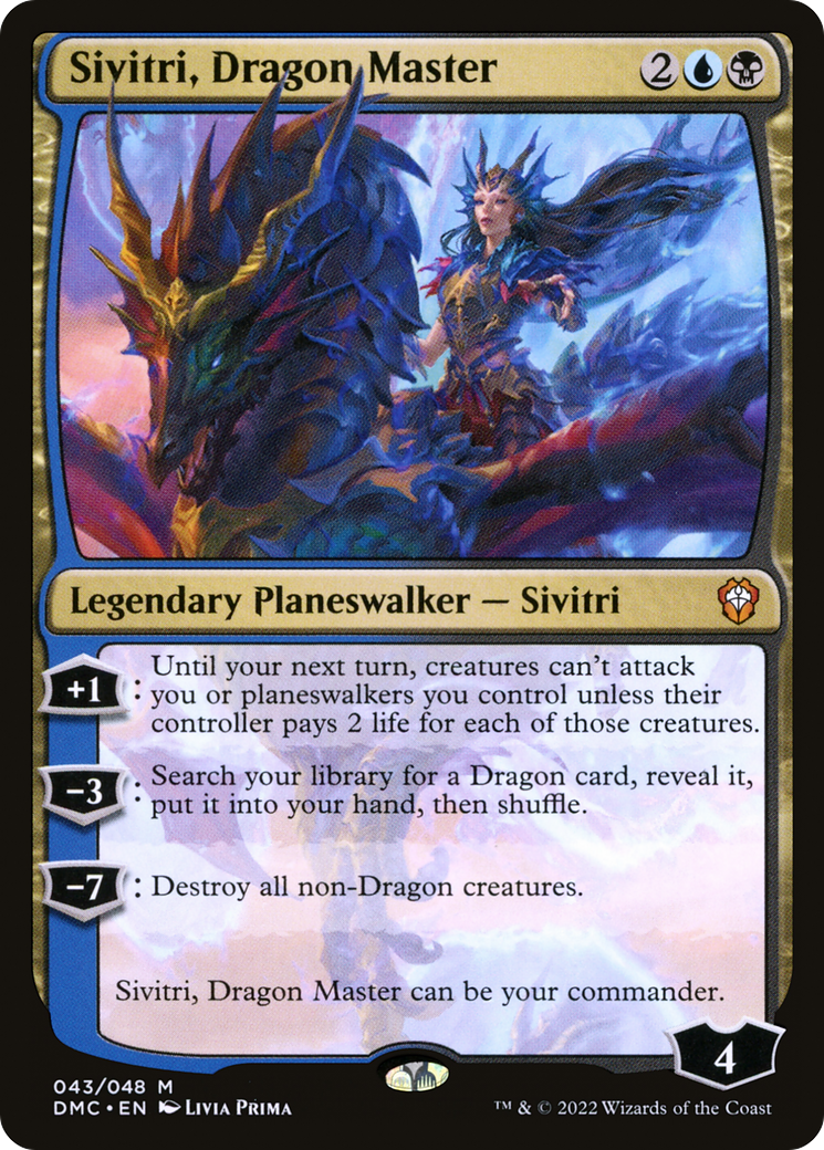 Sivitri, Dragon Master (043) Foil - Dominaria United Commander