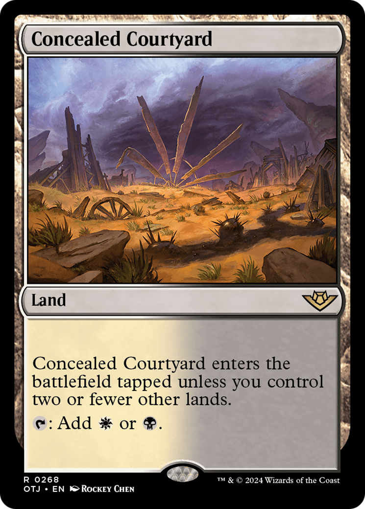 Concealed Courtyard (268) Foil - Outlaws of Thunder Junction
