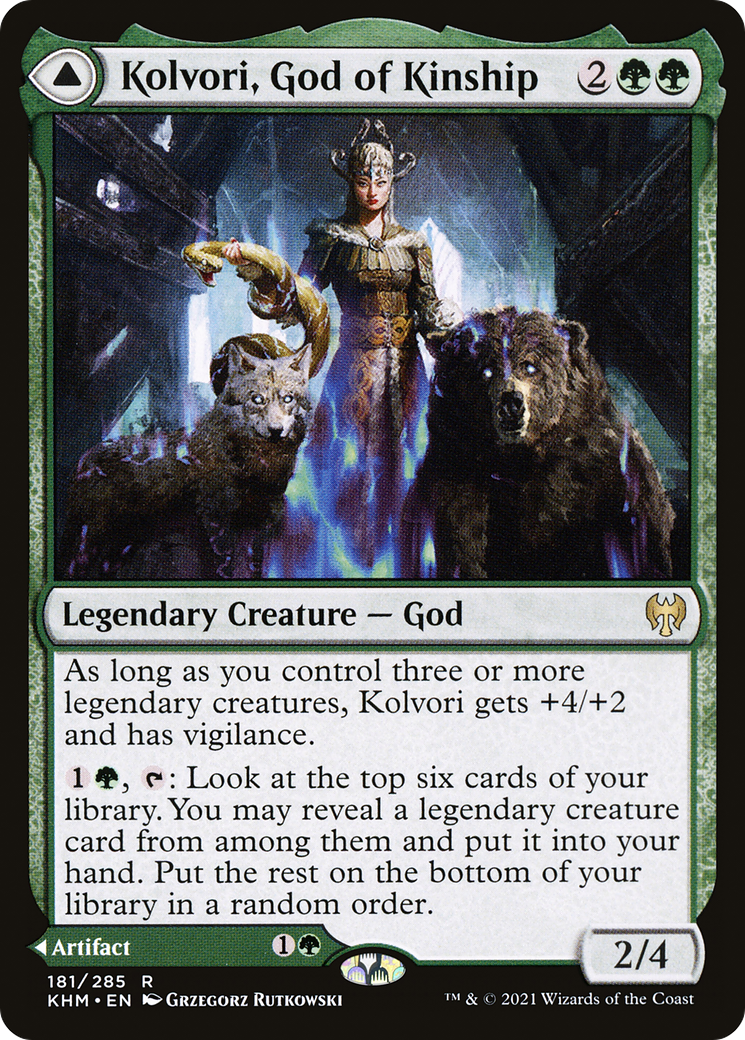 Kolvori, God of Kinship // The Ringhart Crest (181) Foil - Kaldheim