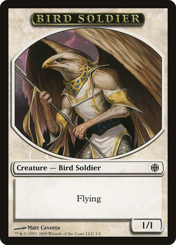 Bird Soldier (001) - Alara Reborn Tokens