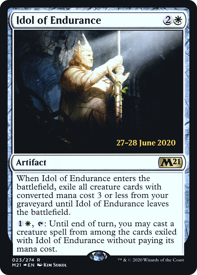 Idol of Endurance (023) Foil - Core Set 2021 Promos