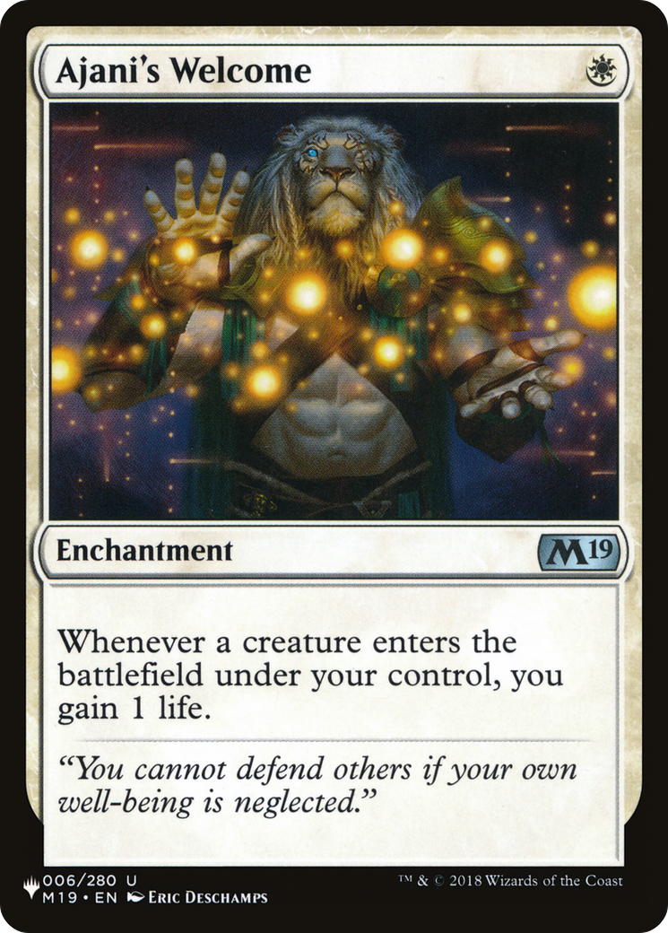 Ajani's Welcome (006/280) - The List