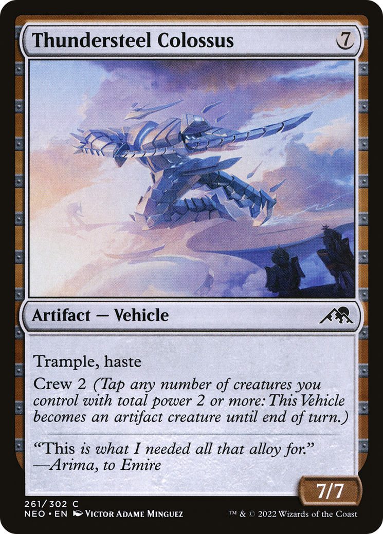 Thundersteel Colossus (261) Foil - Kamigawa: Neon Dynasty