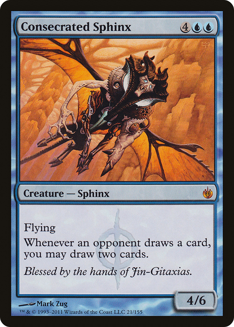 Consecrated Sphinx (021) Foil - Mirrodin Besieged