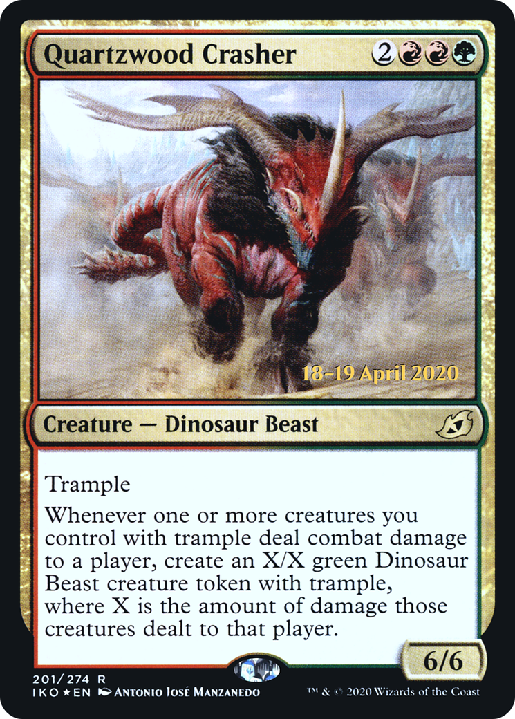 Quartzwood Crasher (201) Foil - Ikoria: Lair of Behemoths Promos
