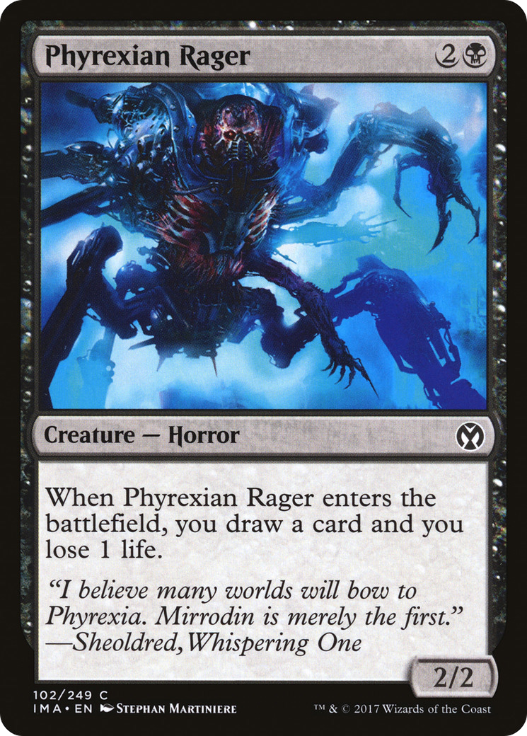 Phyrexian Rager (102) Foil - Iconic Masters