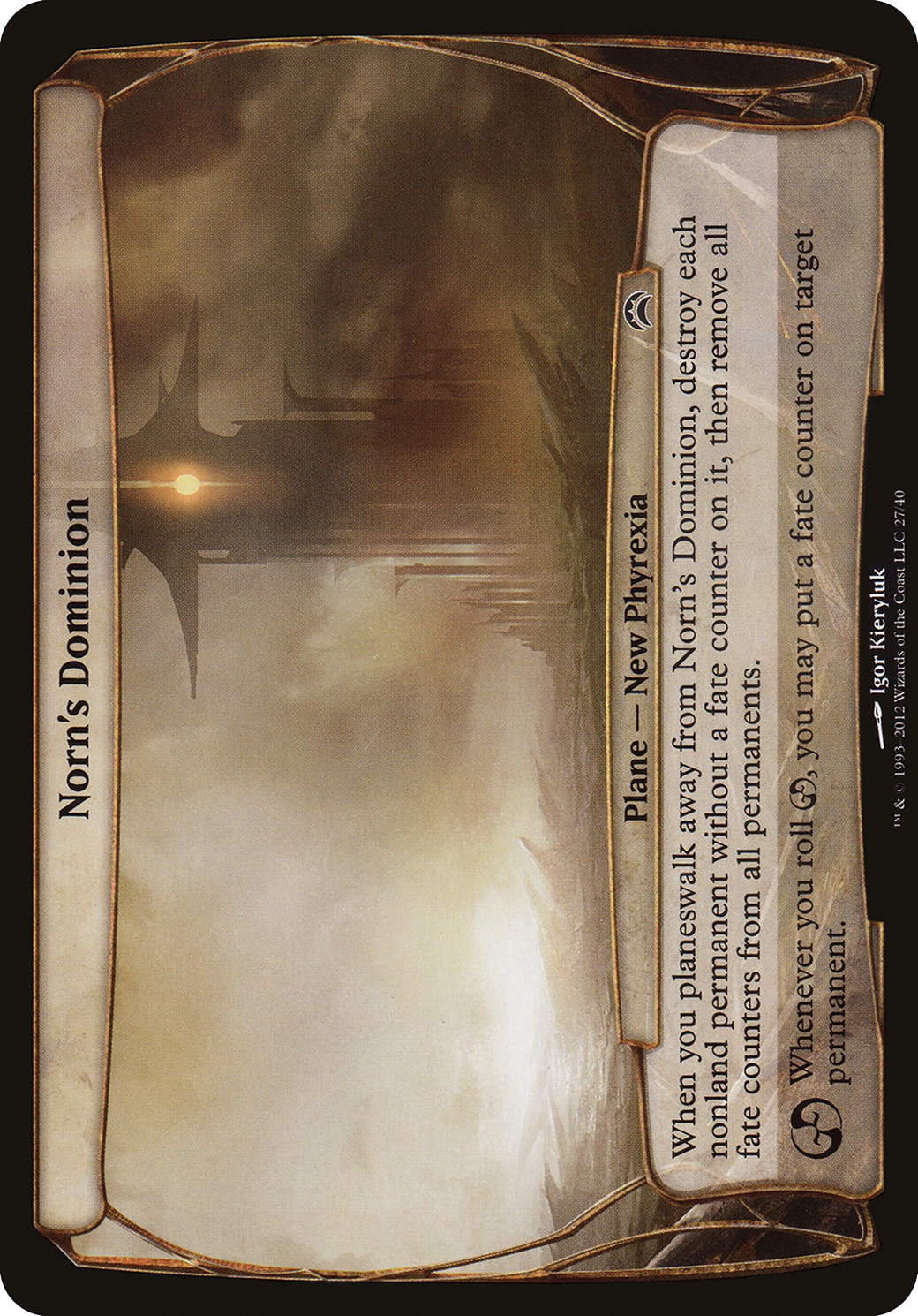 Norn's Dominion (Planechase 2012) (027) - Planechase 2012 Planes