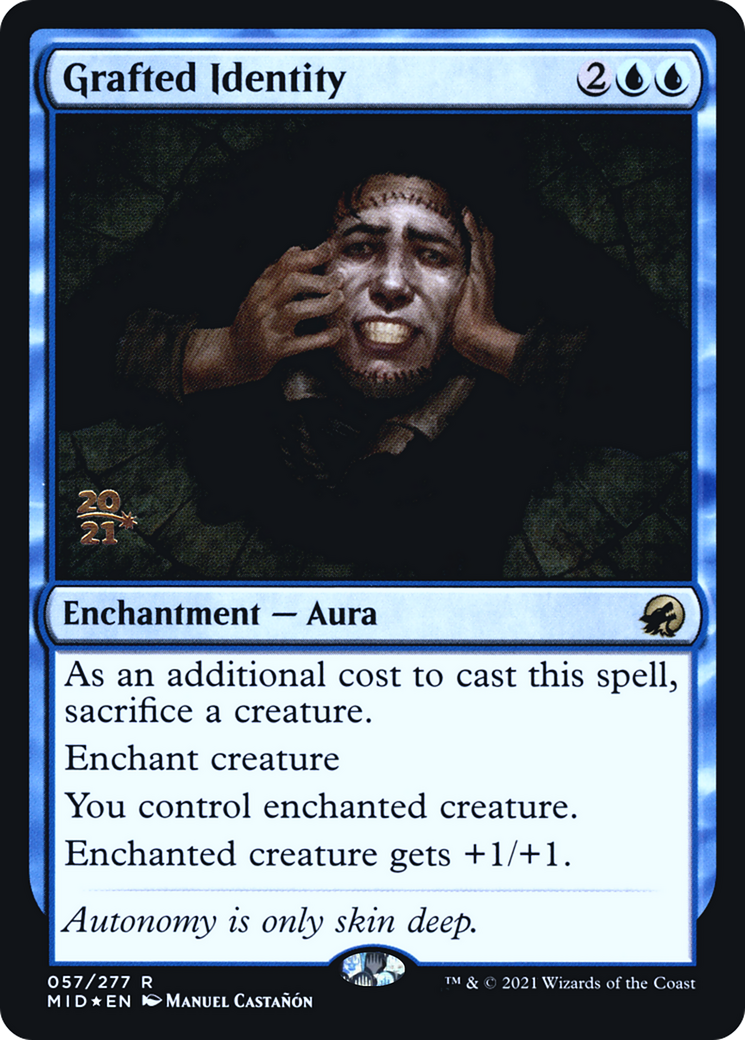 Grafted Identity (57s) Foil - Innistrad: Midnight Hunt Promos