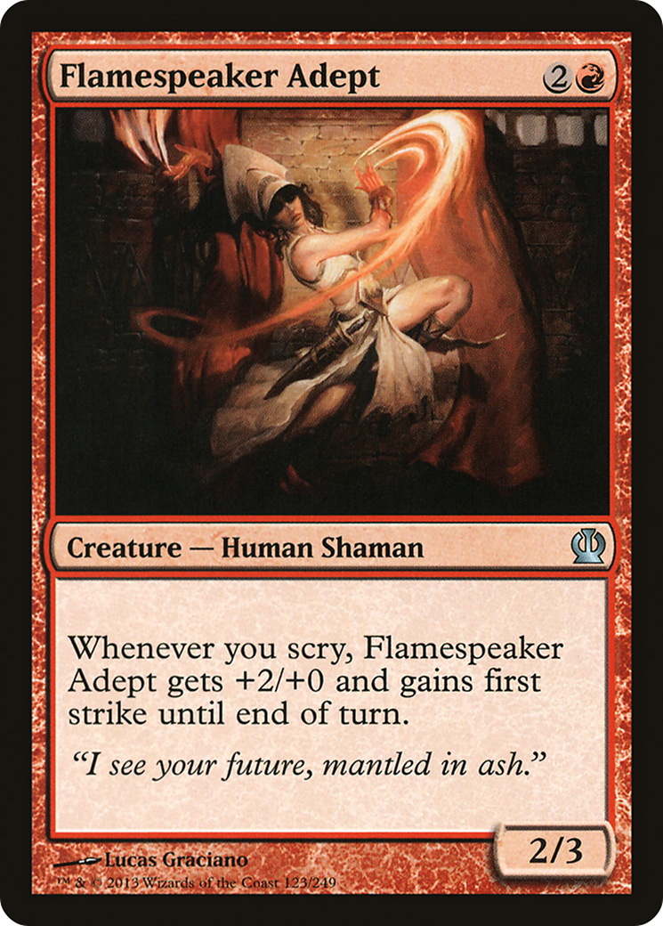 Flamespeaker Adept (123) Foil - Theros