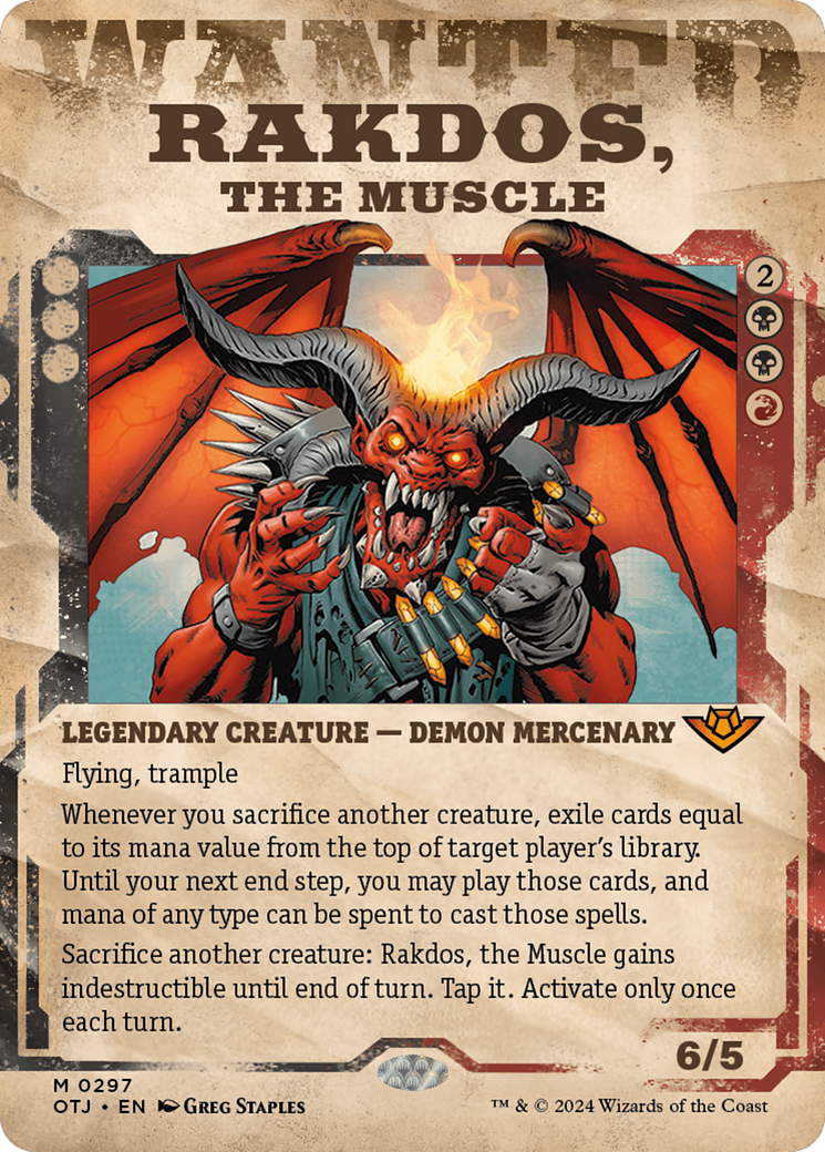 Rakdos, the Muscle (Showcase) (297) Foil - Outlaws of Thunder Junction