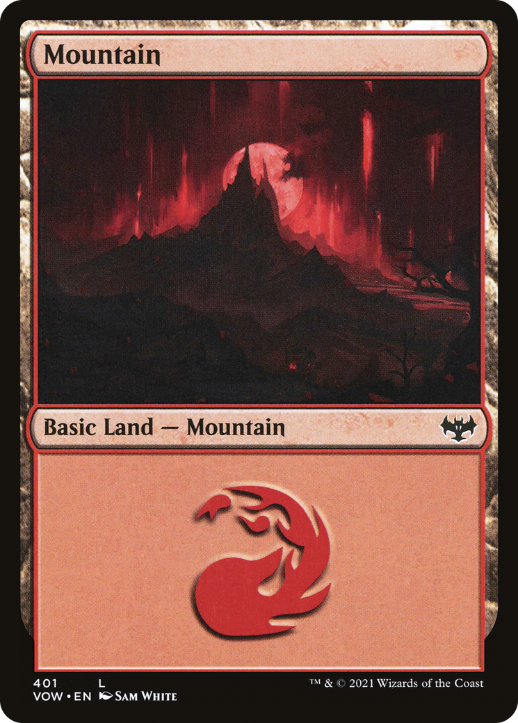 Mountain (401) Foil - Innistrad: Crimson Vow