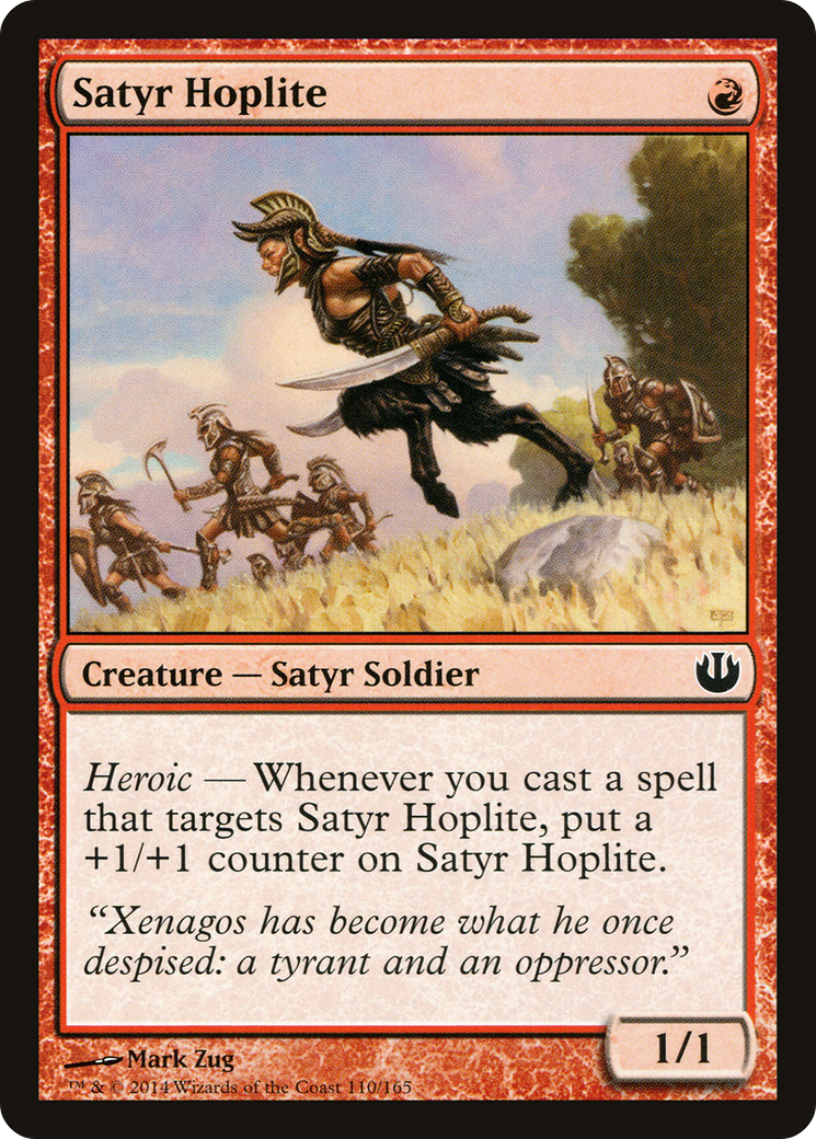 Satyr Hoplite (110) Foil - Journey into Nyx
