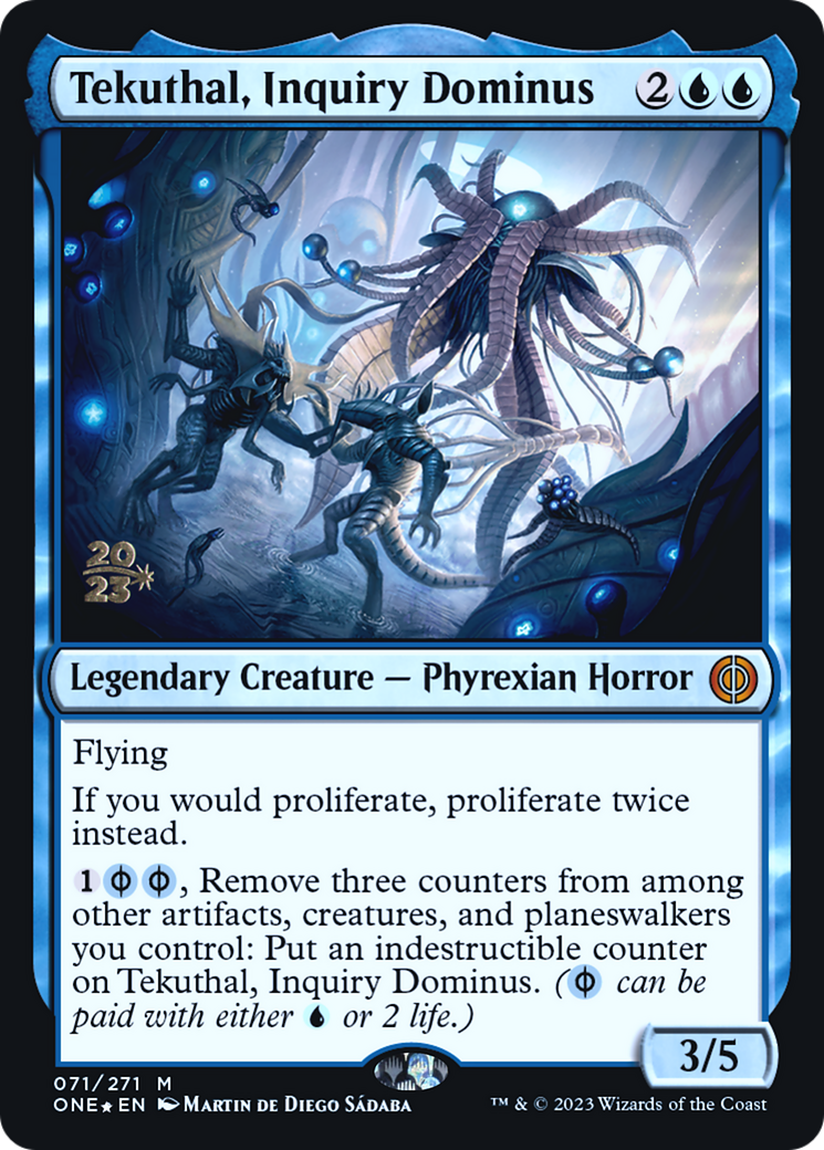 Tekuthal, Inquiry Dominus (071) Foil - Phyrexia: All Will Be One Promos