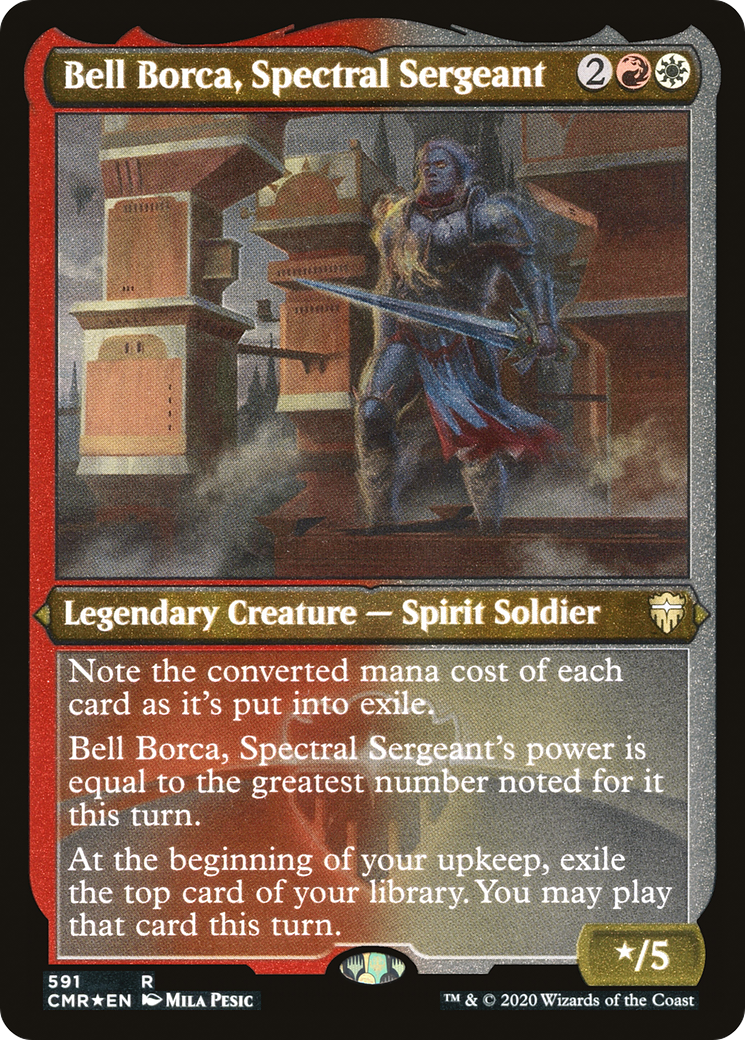 Bell Borca, Spectral Sergeant (591) Etched - Commander Legends