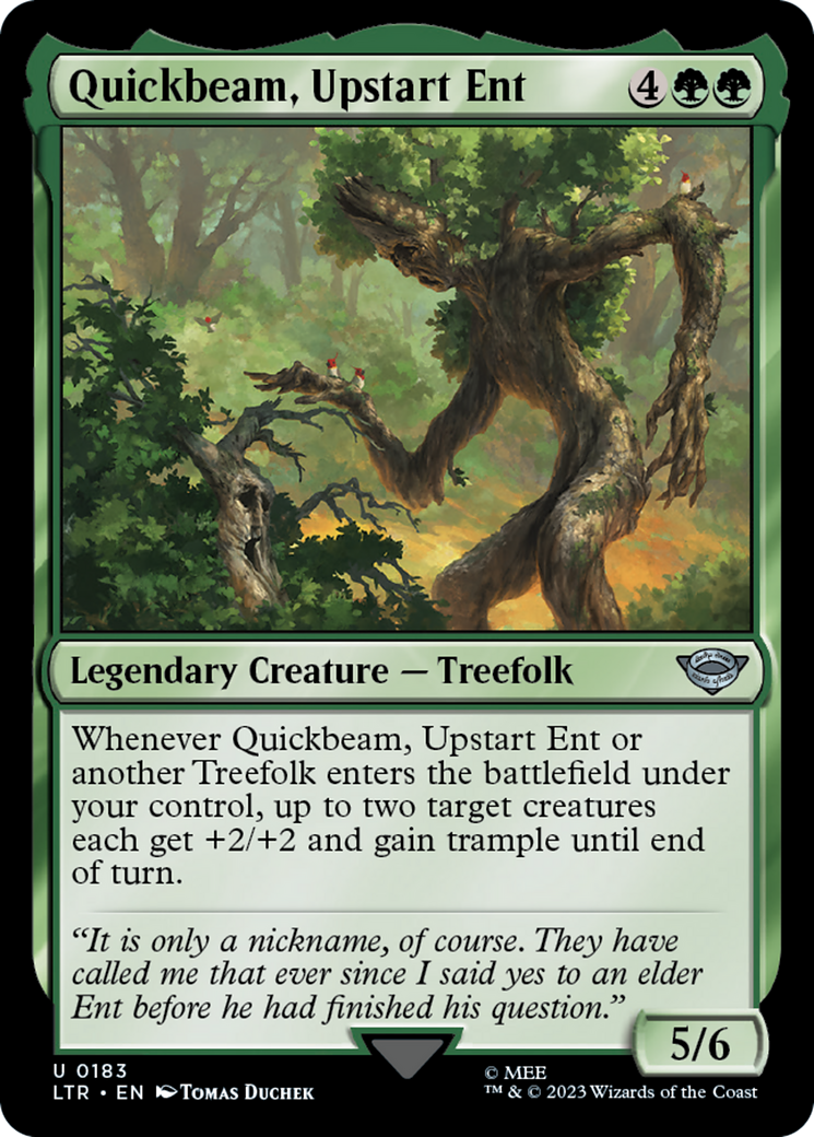 Quickbeam, Upstart Ent (183) Foil - The Lord of the Rings: Tales of Middle-earth