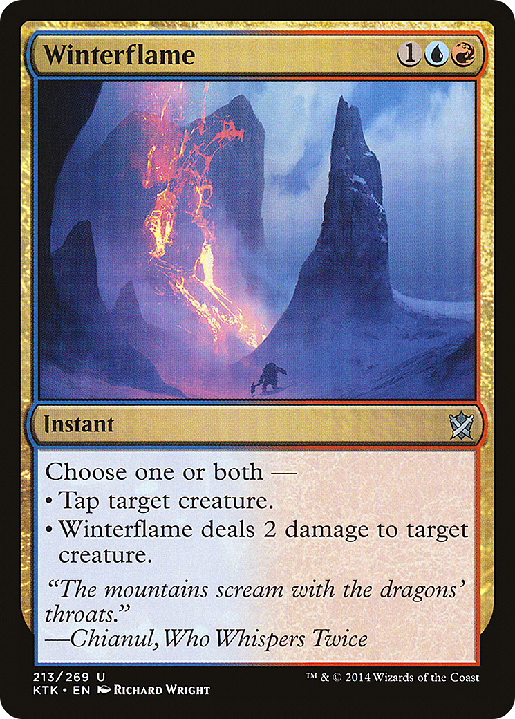 Winterflame (213) Foil - Khans of Tarkir
