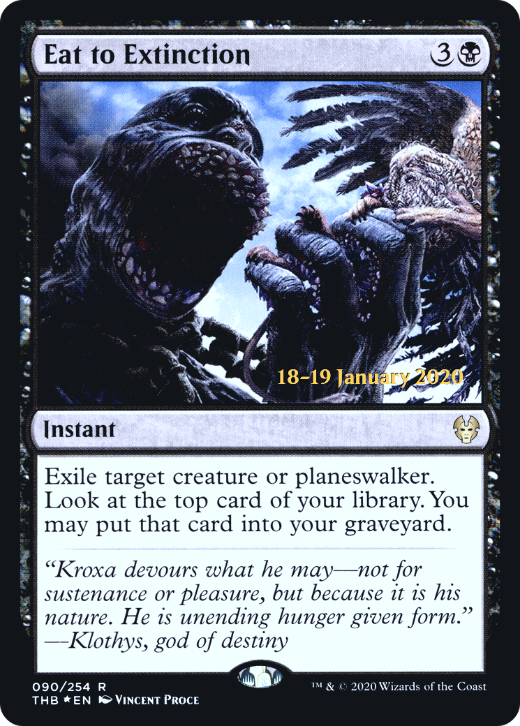 Eat to Extinction (90s) Foil - Theros Beyond Death Promos