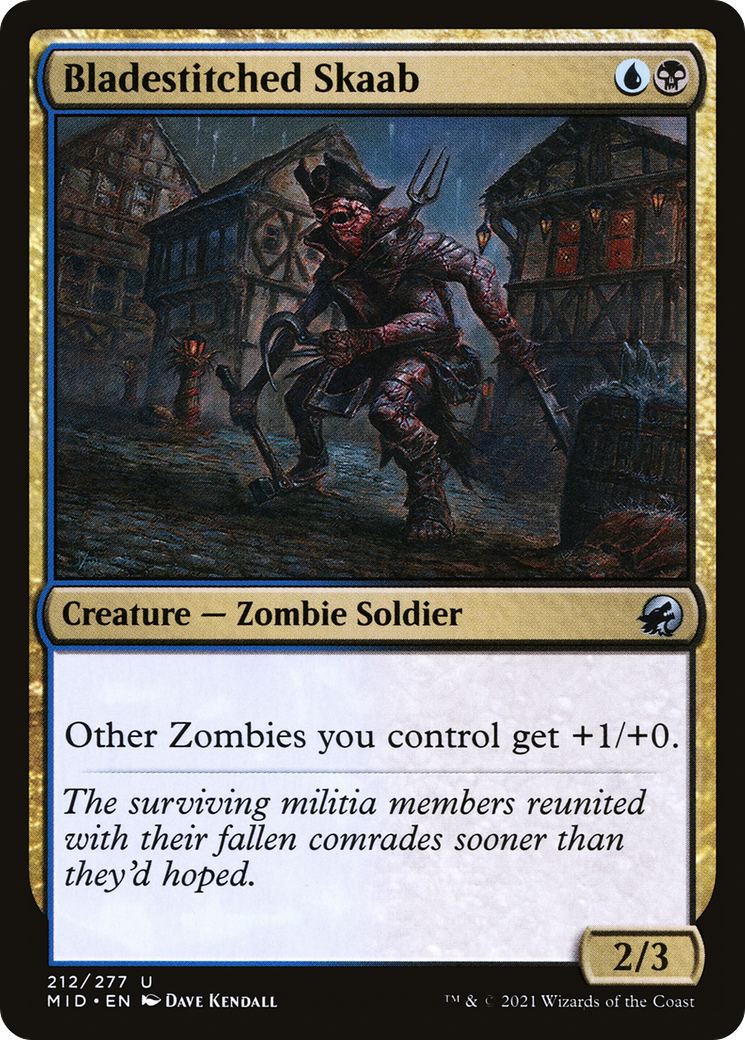 Bladestitched Skaab (212) Foil - Innistrad: Midnight Hunt