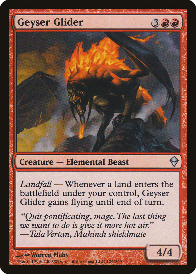 Geyser Glider (124) Foil - Zendikar