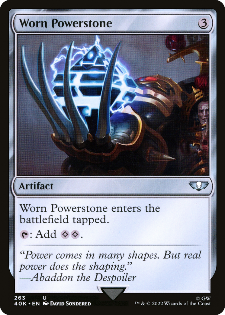 Worn Powerstone (263) - Warhammer 40,000 Commander