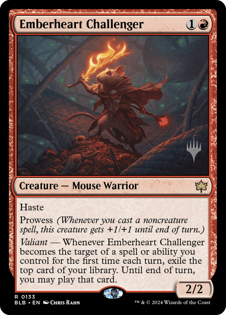 Emberheart Challenger (133) Foil - Bloomburrow Promos