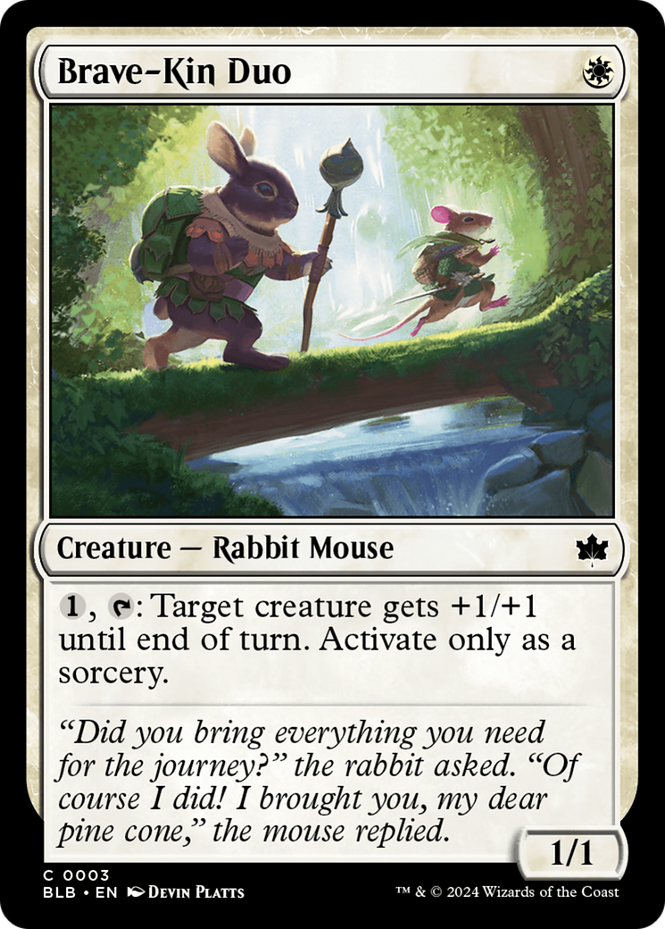 Brave-Kin Duo (003) Foil - Bloomburrow