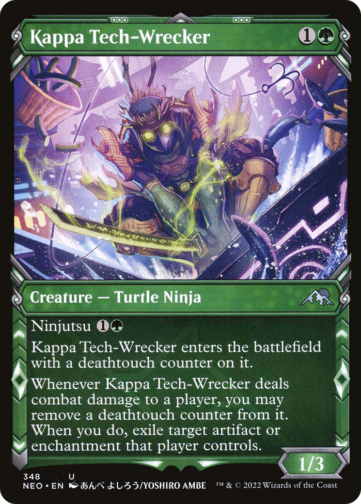 Kappa Tech-Wrecker (Showcase) (348) Foil - Kamigawa: Neon Dynasty