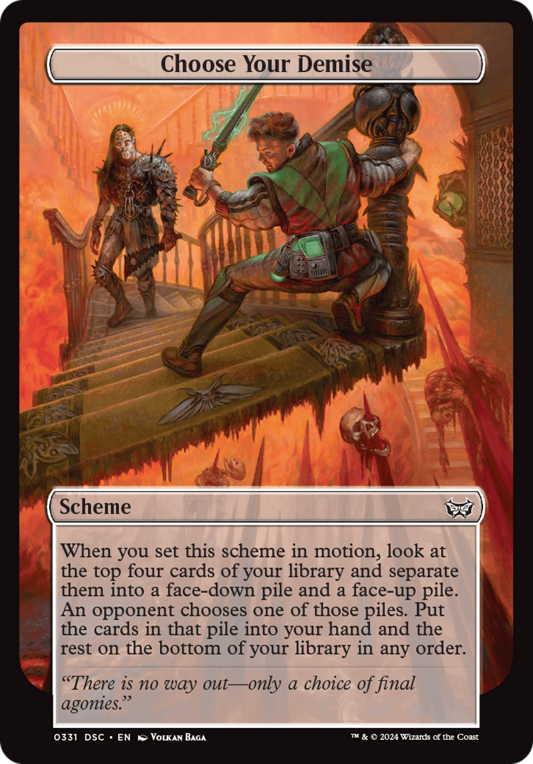 Choose Your Demise (Full Art) (331) - Duskmourn: House of Horror Commander