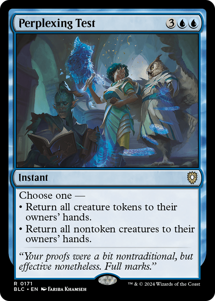 Perplexing Test (171) - Bloomburrow Commander