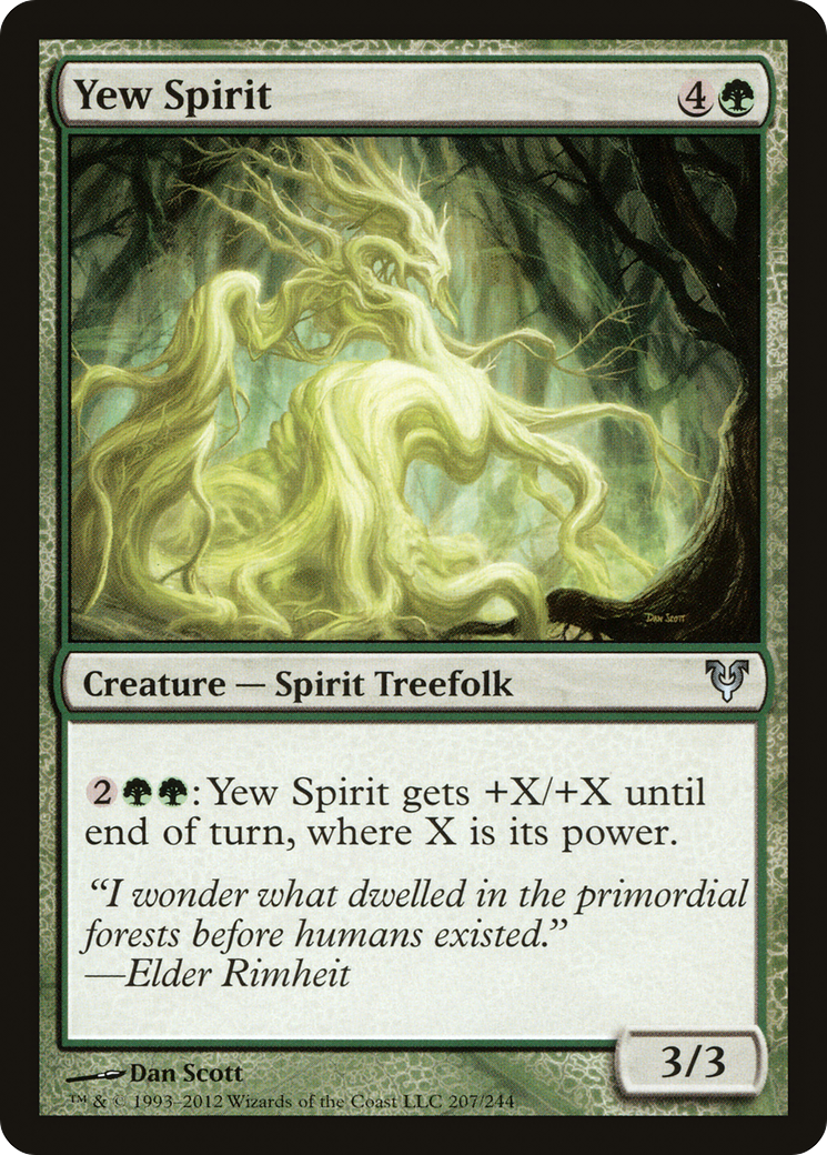 Yew Spirit (207) Foil - Avacyn Restored