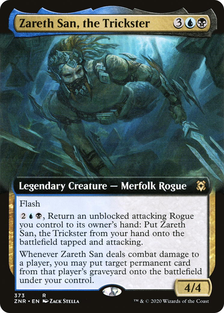 Zareth San, the Trickster (Extended Art) (373) - Zendikar Rising