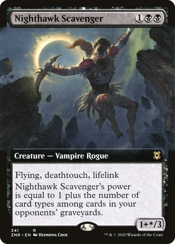 Nighthawk Scavenger (Extended Art) (341) Foil - Zendikar Rising