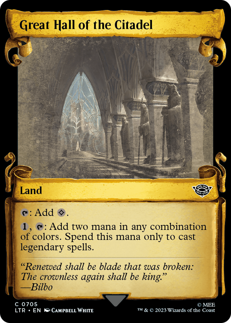 Great Hall of the Citadel (Showcase) (705) Foil - The Lord of the Rings: Tales of Middle-earth