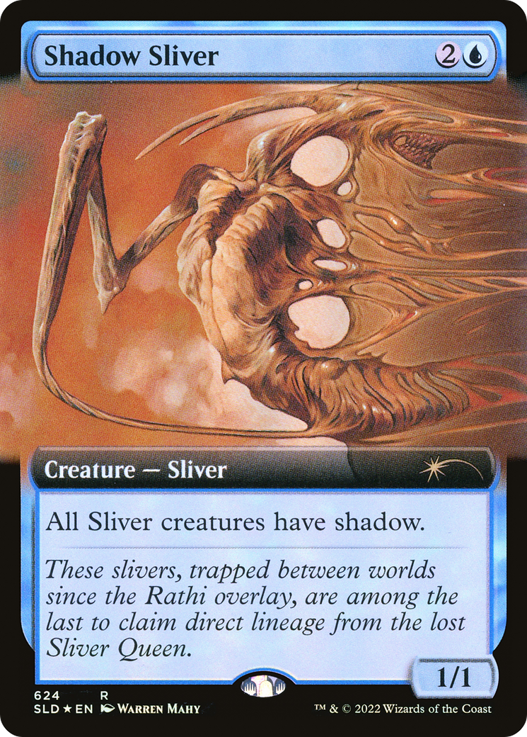 Shadow Sliver (Extended Art) (624) Foil - Secret Lair Drop