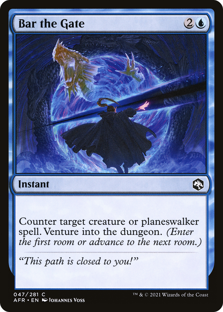 Bar the Gate (047) Foil - Adventures in the Forgotten Realms