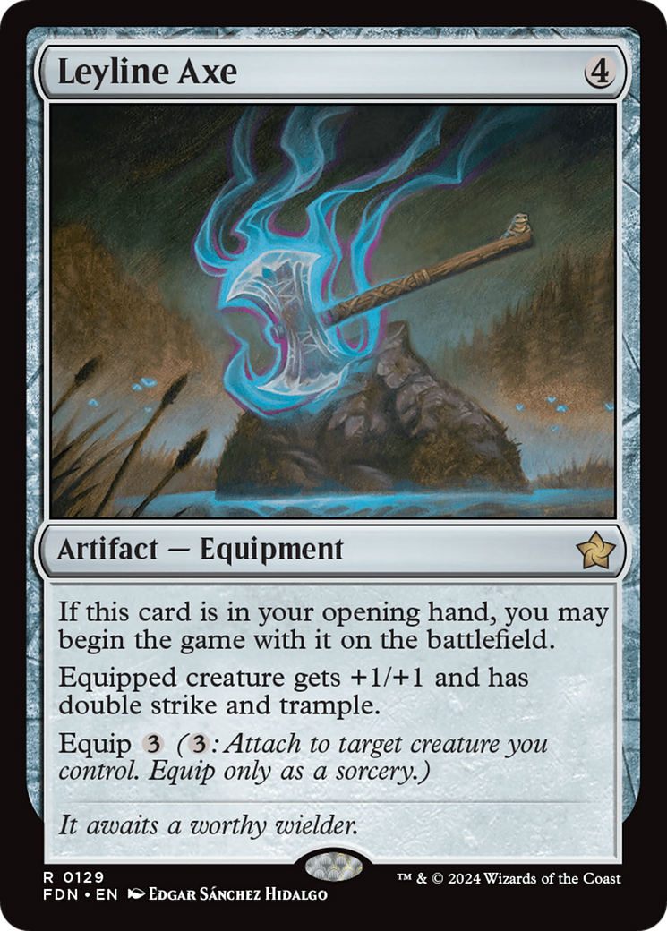 Leyline Axe (129) Foil - Foundations