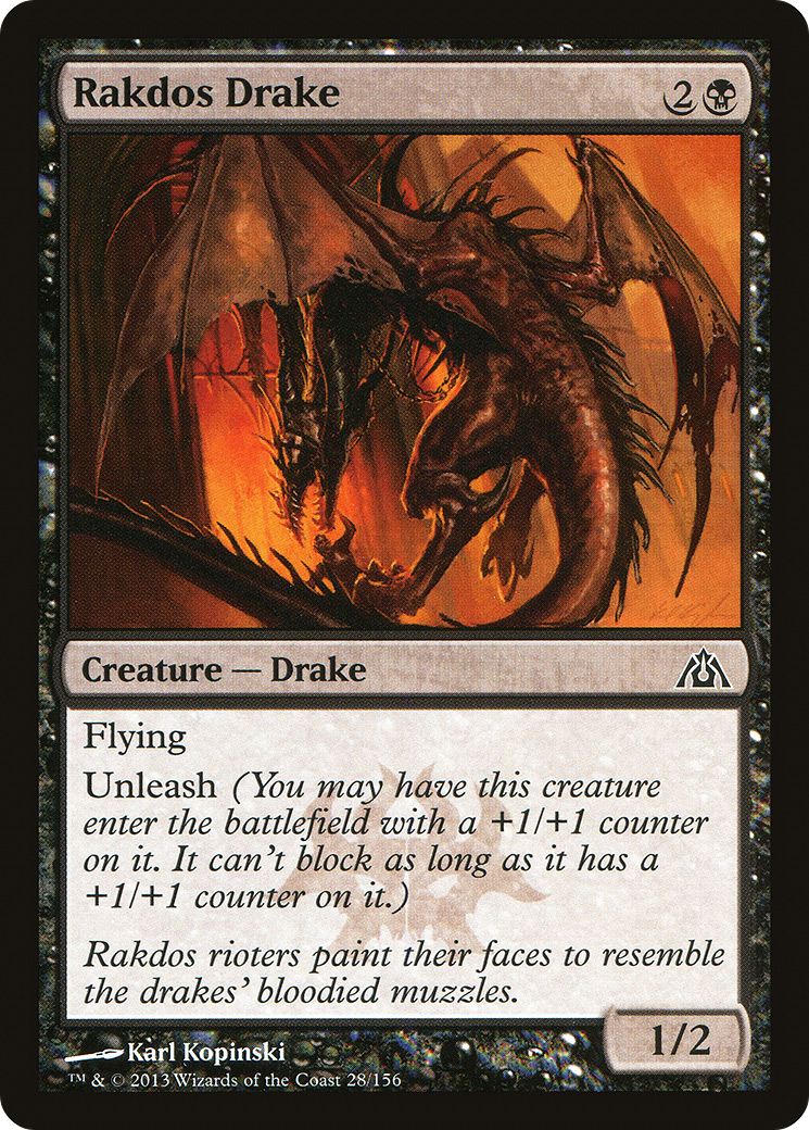 Rakdos Drake (028) - Dragon's Maze