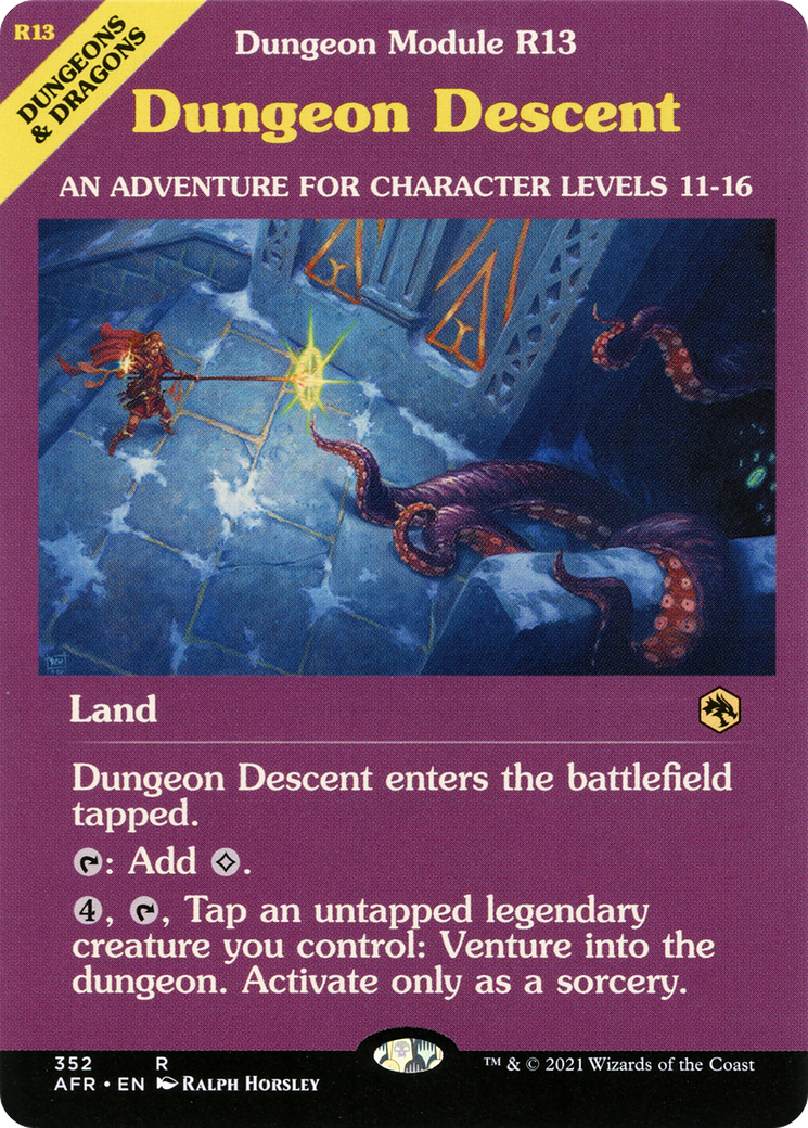 Dungeon Descent (Showcase) (352) Foil - Adventures in the Forgotten Realms