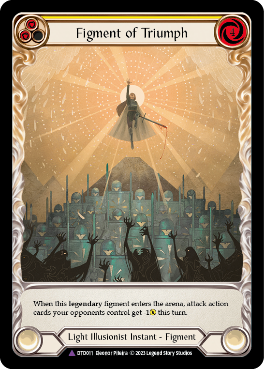 Figment of Triumph // Victoria, Archangel of Triumph (Marvel) (DTD011) Cold Foil - Dusk till Dawn