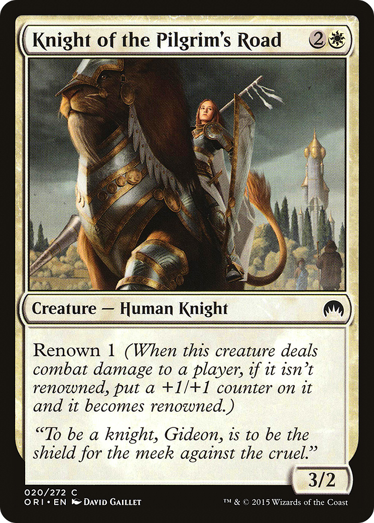 Knight of the Pilgrim's Road (020) Foil - Magic Origins