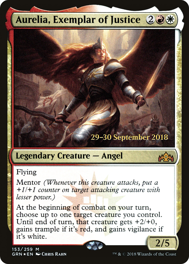 Aurelia, Exemplar of Justice (153) Foil - Guilds of Ravnica Promos