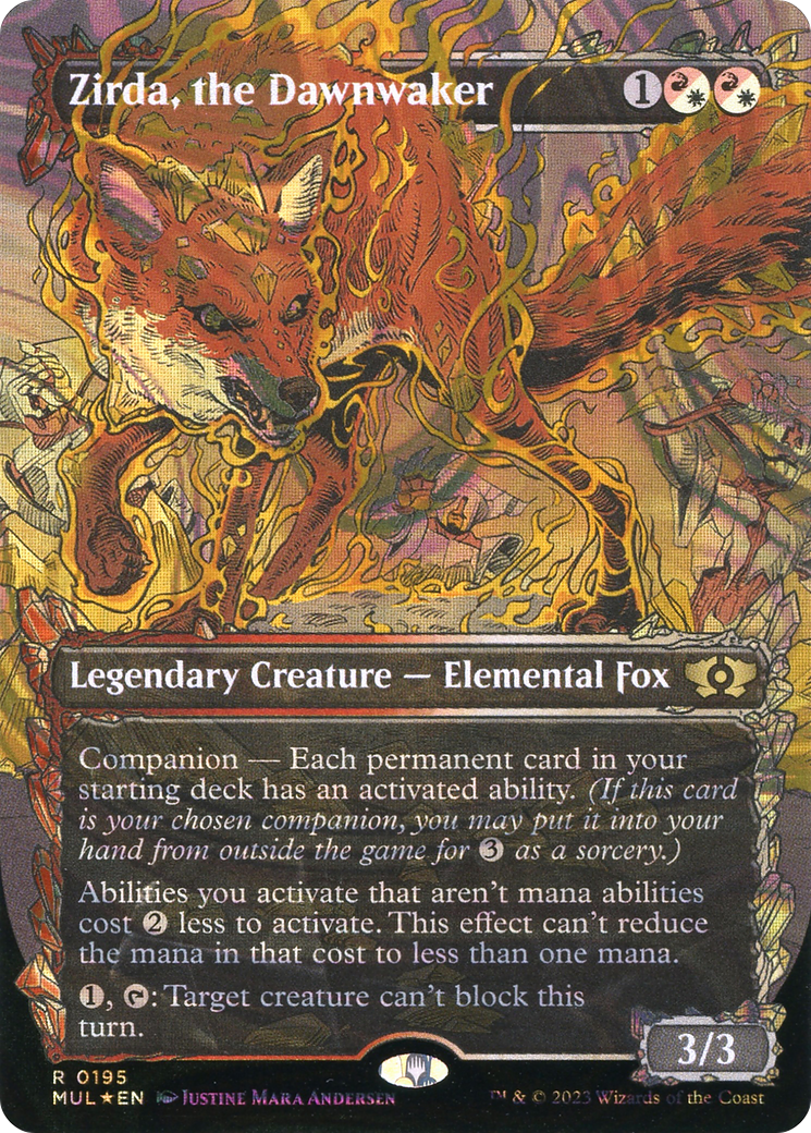 Zirda, the Dawnwaker (Halo Foil) (Showcase) (195) Foil - Multiverse Legends