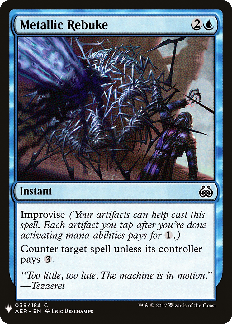Metallic Rebuke (AER-39) - The List