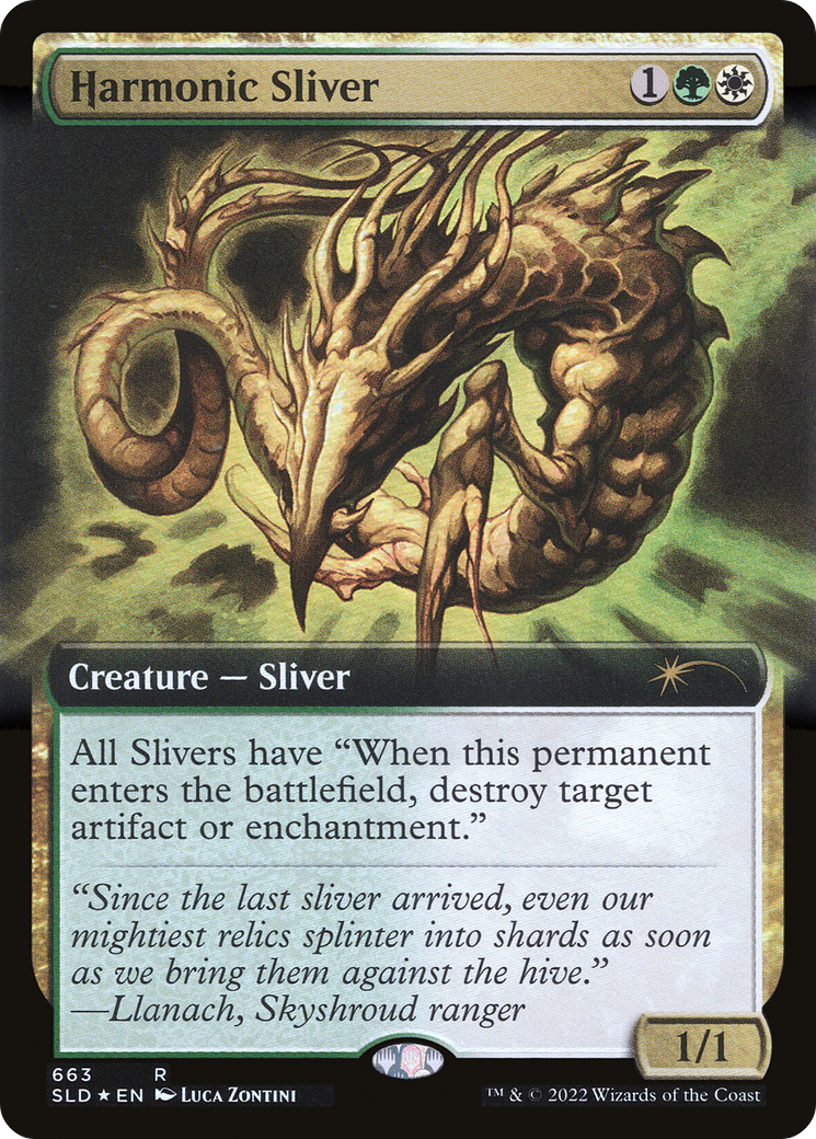 Harmonic Sliver (Extended Art) (663) Foil - Secret Lair Drop