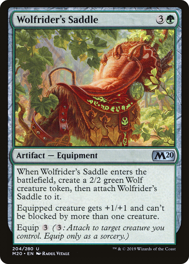 Wolfrider's Saddle (204) Foil - Core Set 2020