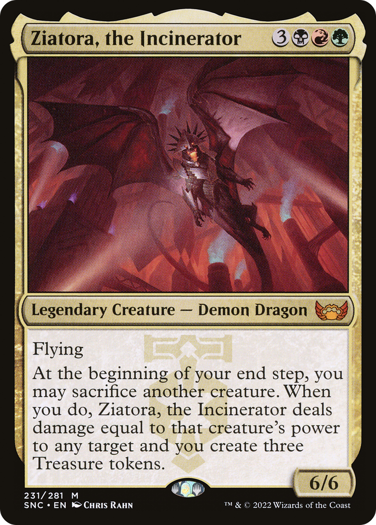 Ziatora, the Incinerator (231) Foil - Streets of New Capenna