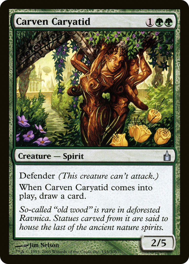 Carven Caryatid (155) Foil - Ravnica: City of Guilds