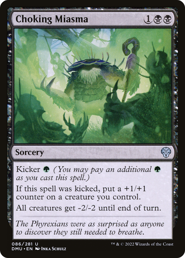 Choking Miasma (086) Foil - Dominaria United