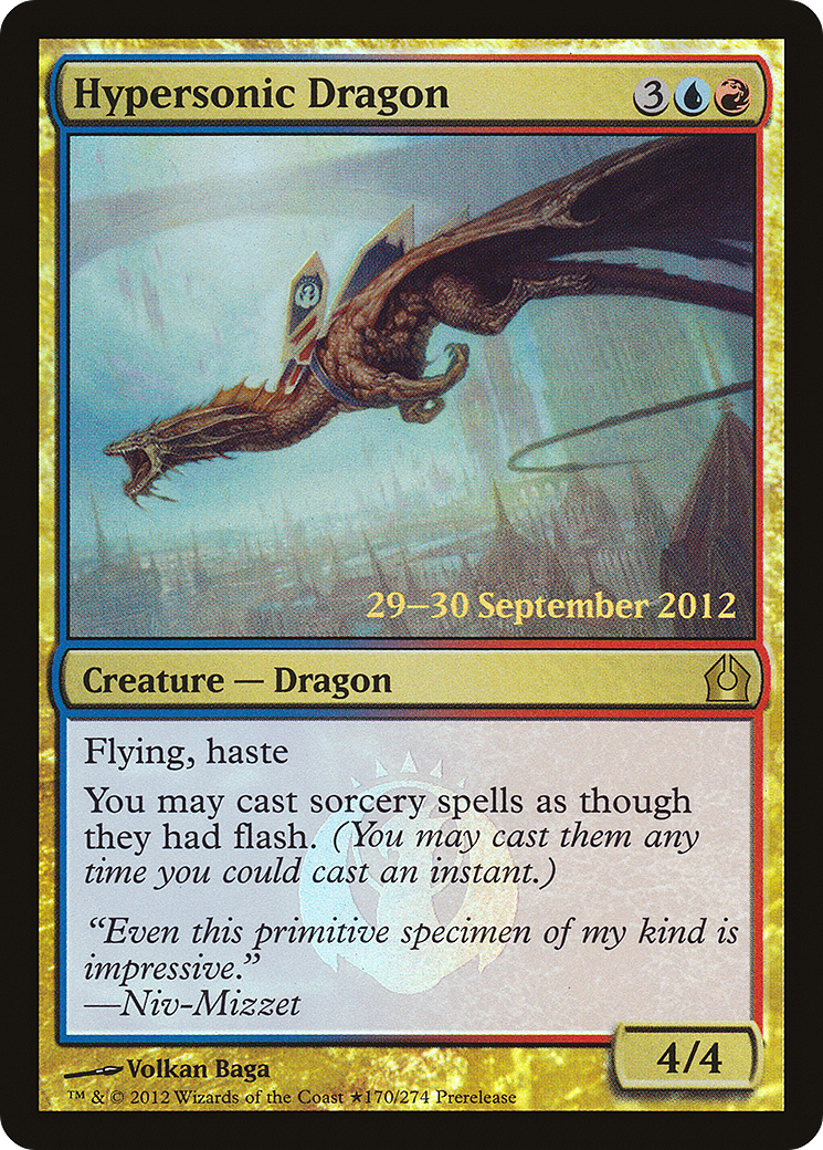 Hypersonic Dragon (170★) Foil - Return to Ravnica Promos